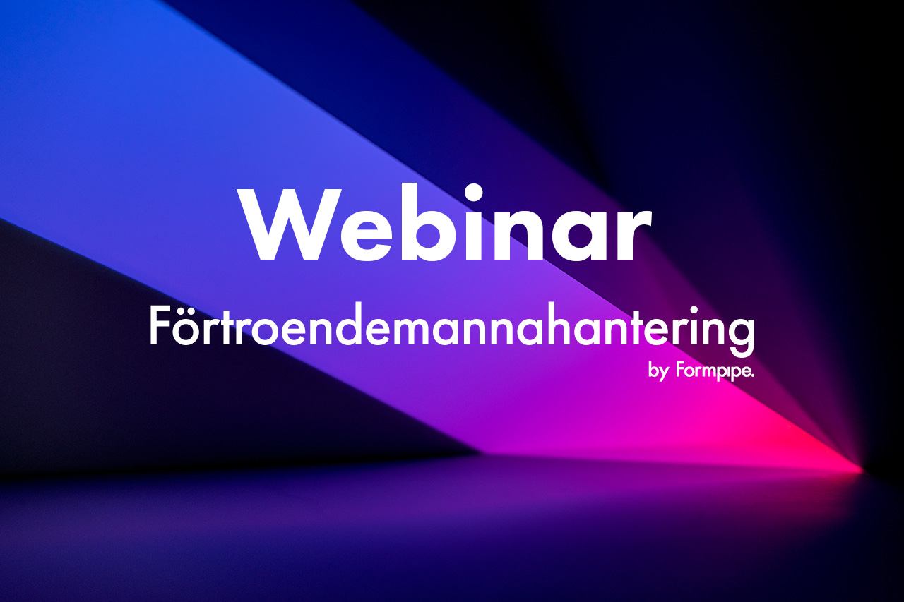 Inspelat webinar - Förtroendemannahantering