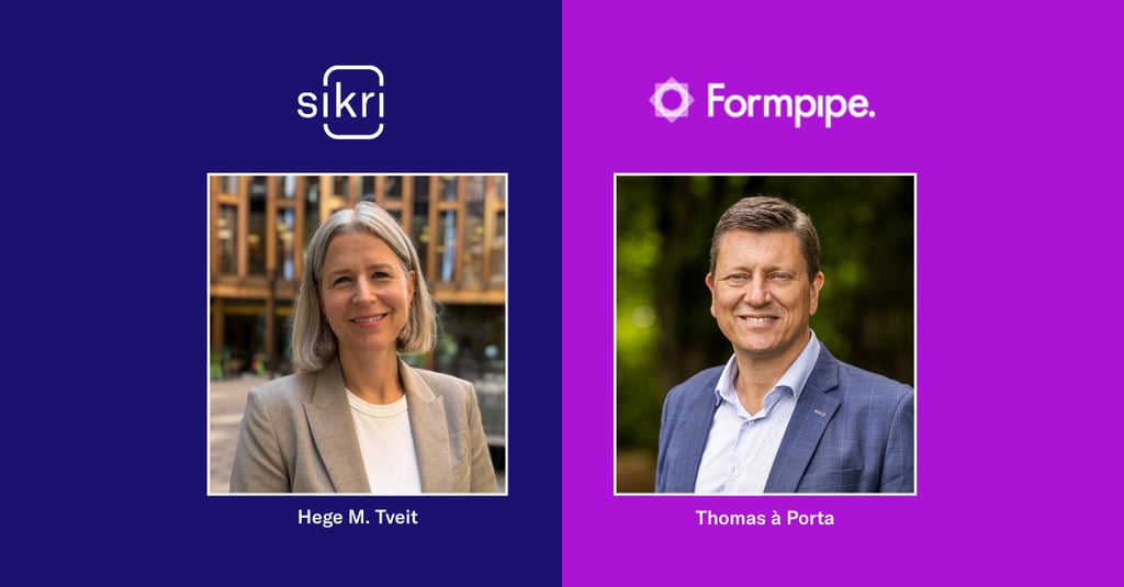 Sikri og Formpipe satser sammen for å styrke digitaliseringen av offentlig sektor i Skandinavia