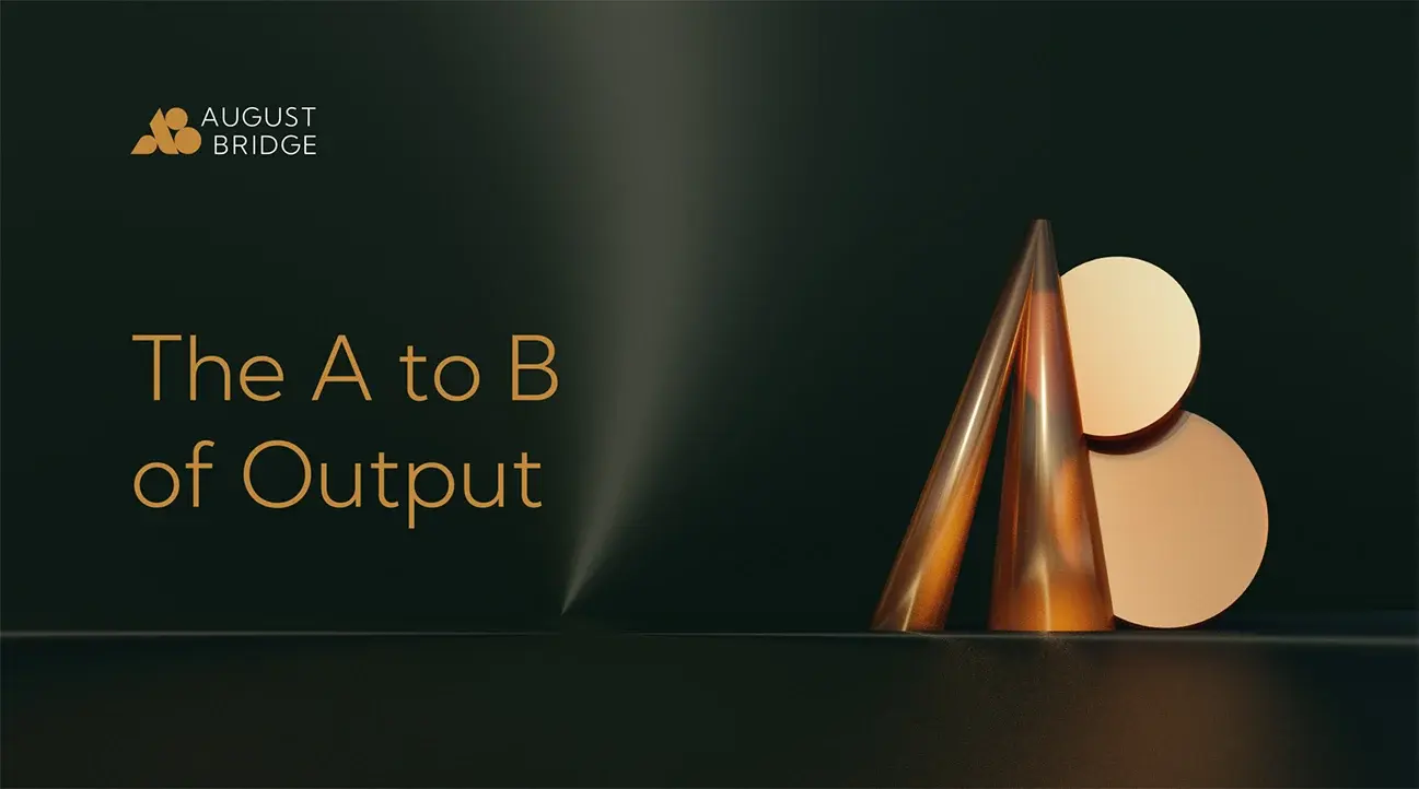 Diagram illustrating the process from input to output in a system, highlighting key steps and connections.